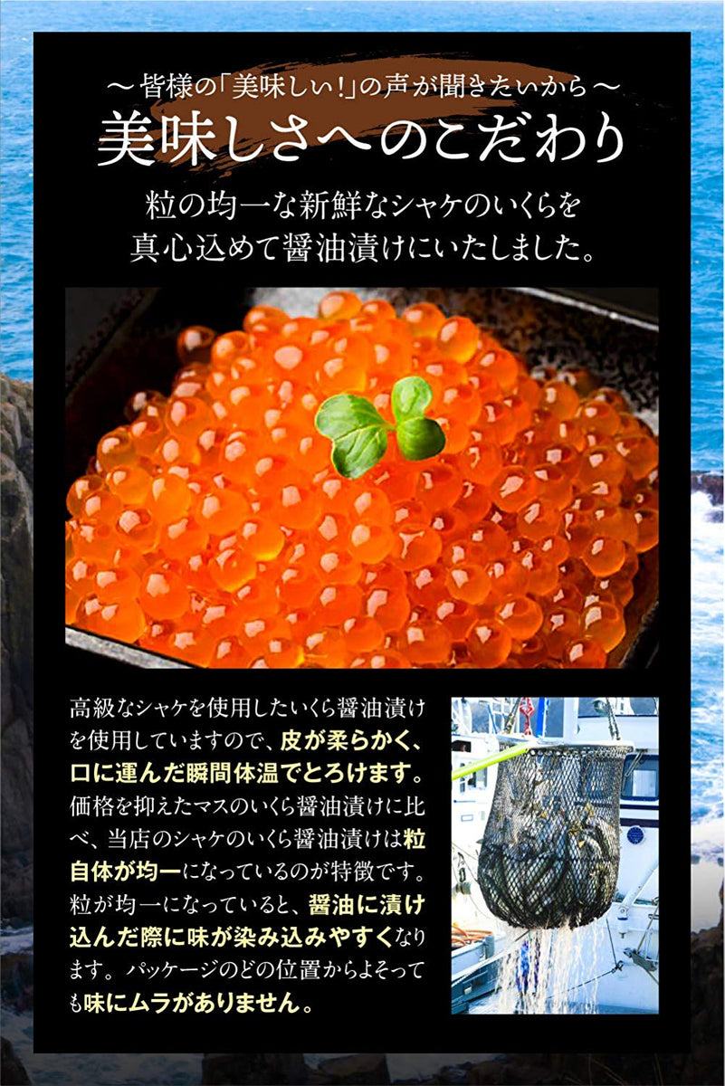 冷凍(100g小分けタイプ)　醤油漬け　OWARIまるはち　OWARI　–　いくら　北海道産