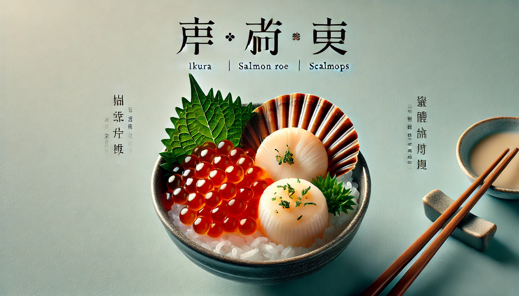 尾張まるはちのイクラとホタテで作る贅沢海鮮丼