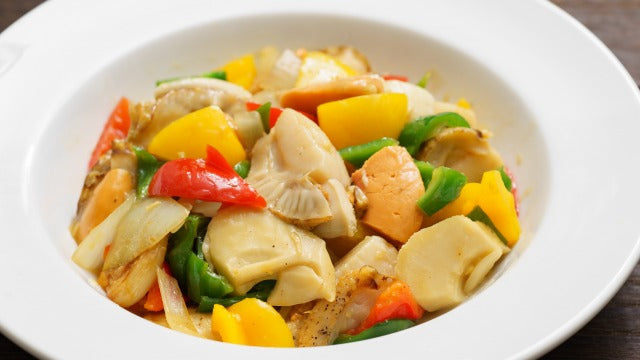 優しい味…ホタテと彩り野菜のあっさり中華炒めのレシピ・作り方