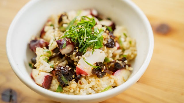 あさり佃煮とタコの混ぜご飯のレシピ・作り方