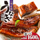 三河一色産うなぎ蒲焼 国産 頭なし約160g 特大サイズ 選べるサイズ 1尾〜10尾 タレ・山椒付き