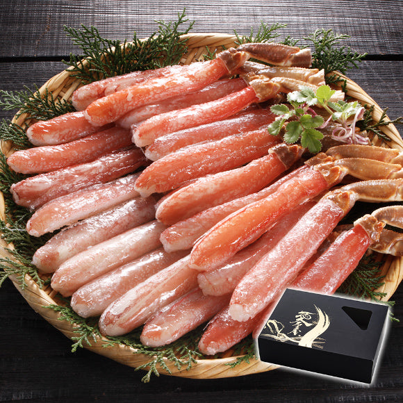 愛名古屋 生本ズワイガニ 刺身用 カニ脚剥き身(ポーション) 冷凍